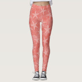 Vintager Korallenrosa Leggings (Vorderseite)