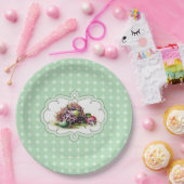 Vintager Korb mit Eiern Ostern Brunch | PARTY Pappteller (Party)