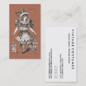 Vintager Kostüm-Designer/Vintages Visitenkarte (Vorne/Hinten)