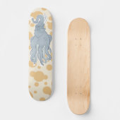 Vintager Kraken-Elefant Skateboard (Vorderseite)