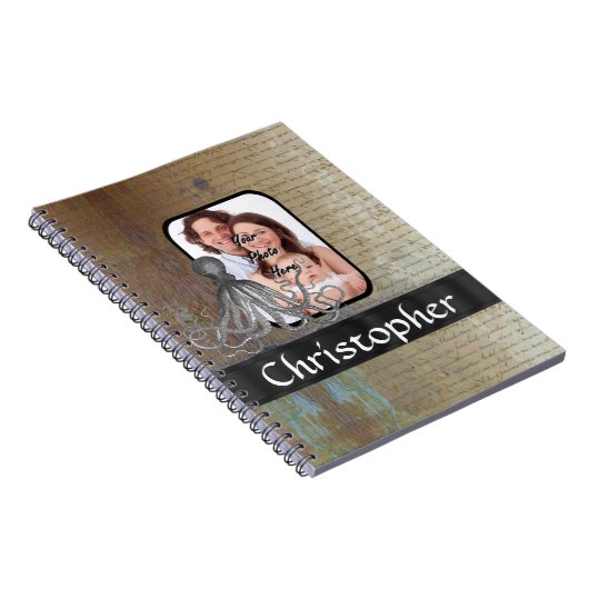 Vintager Kraken Notizblock (Rechte Seite)