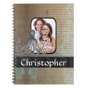 Vintager Kraken Notizblock