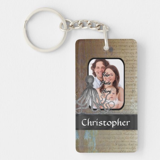 Vintager Kraken Schlüsselanhänger (Vorderseite)