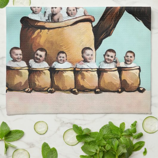 Vintager Krampf Geschirrtuch (Gefaltet)