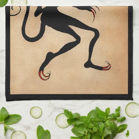 Vintager Krampf Geschirrtuch (Gefaltet)