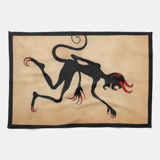 Vintager Krampf Geschirrtuch (Horizontal)