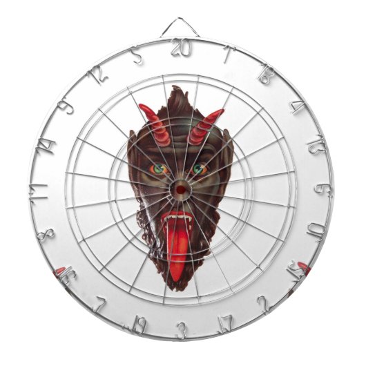 Vintager Krampus Dartscheibe (vorne)