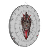 Vintager Krampus Dartscheibe (Vorderseite Links)