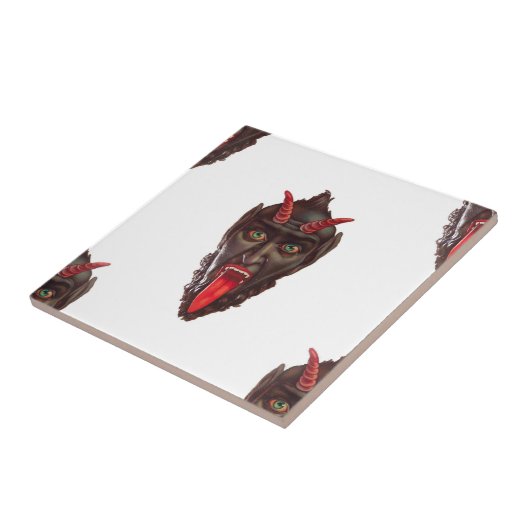 Vintager Krampus Fliese (Seite)