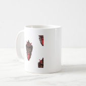 Vintager Krampus Kaffeetasse (Vorderseite Links)