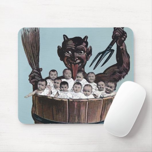 Vintager Krampus Mousepad (Mit Mouse)