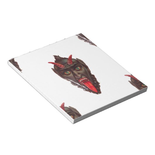 Vintager Krampus Notizblock (angewinkelt)