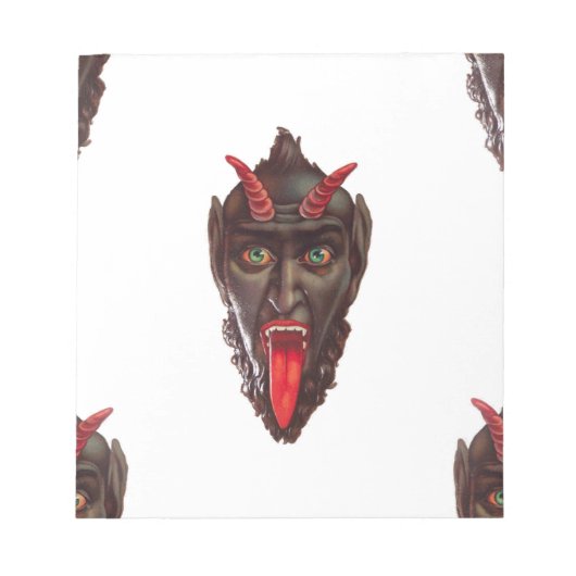 Vintager Krampus Notizblock (Vorderseite)