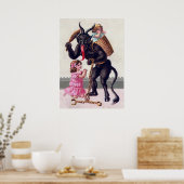 Vintager Krampus Poster (Küche)