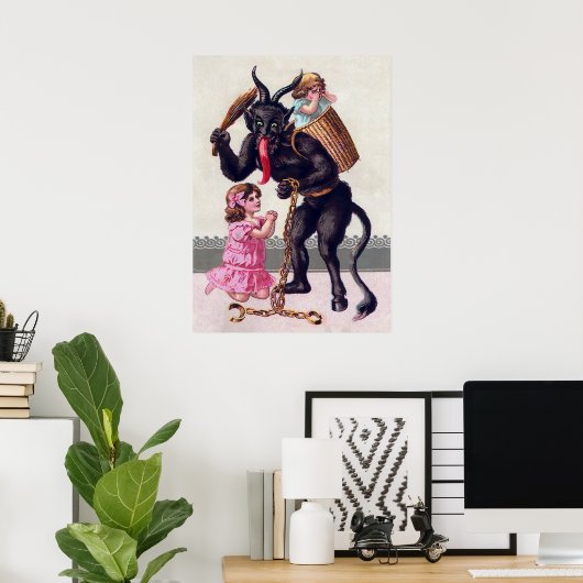 Vintager Krampus Poster (Heimbüro)