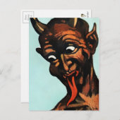 Vintager Krampus Postkarte (Vorne/Hinten)