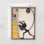 Vintager Krampus Postkarte (Vorne/Hinten)