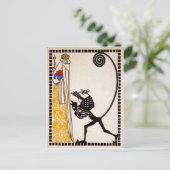 Vintager Krampus Postkarte (Stehend Vorderseite)