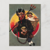 Vintager Krampus Postkarte (Vorderseite)
