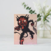 Vintager Krampus Postkarte (Stehend Vorderseite)