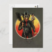 Vintager Krampus Postkarte (Vorne/Hinten)