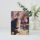 Vintager Krampus Postkarte (Stehend Vorderseite)