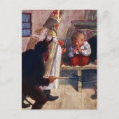 Vintager Krampus Postkarte (Vorderseite)