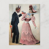 Vintager Krampus Postkarte (Vorderseite)