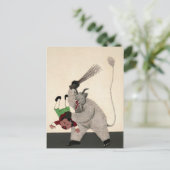 Vintager Krampus Postkarte (Stehend Vorderseite)