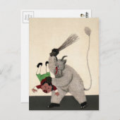 Vintager Krampus Postkarte (Vorne/Hinten)