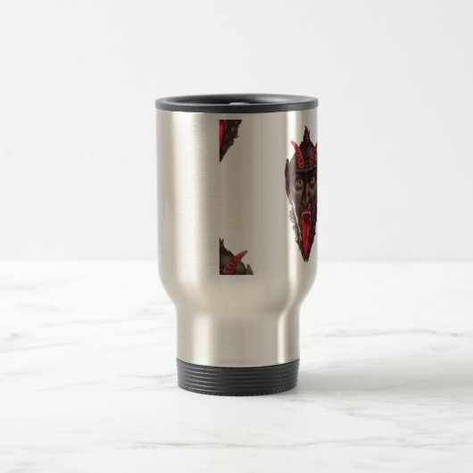 Vintager Krampus Reisebecher (Mittel)