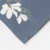 Vintager Kran: Vogelmuster Fleecedecke (Ecke)