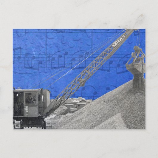 Vintager Kranbetreiber Nordwestkran Postkarte (Vorderseite)