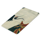 Vintager Kranich der japanischen Roten Krone Magnet (Linke Seite)