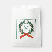 Vintager Kranz- und Weihnachtsbelag Geschenktütchen (Vorderseite)