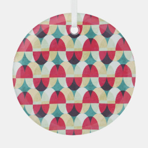 Vintager Kreis, nahtlos abstraktes Muster. Ornament Aus Glas