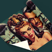 Vintager, kreolischer Horror Kunst