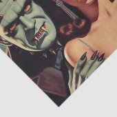 Vintager, kreolischer Horror Kunst Seidenpapier (Ausschnitt)