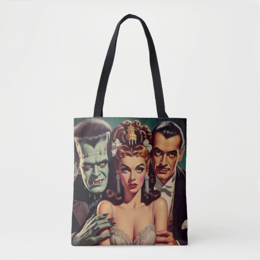 Vintager, kreolischer Horror Kunst Tasche (Vorderseite)