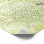 Vintager Kreuzfahrtschiff. Poster (Ecke)