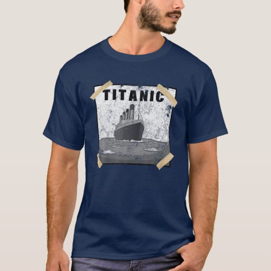 Vintager Kreuzfahrtschiff RMS Titanic 19 T-Shirt (Vorderseite)