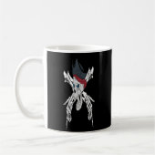 Vintager Kreuzknochen-Pirate Kaffeetasse (Links)