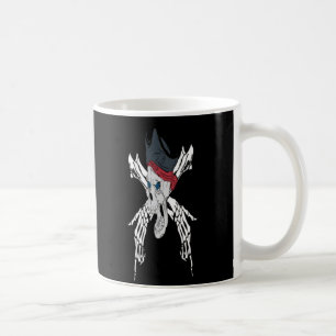 Vintager Kreuzknochen-Pirate Kaffeetasse