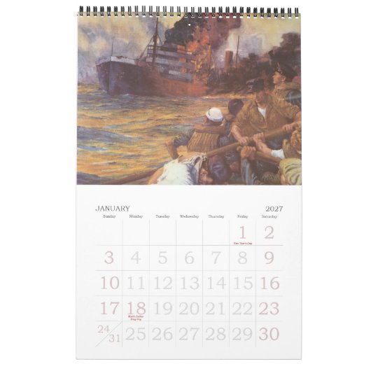 Vintager Kriegs-Bemühungs-Plakat-Kalender 2013 Kalender (Jan 2027)