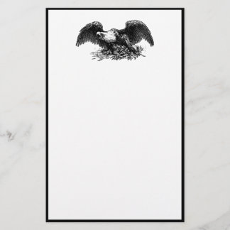 Vintager Kriegsadler Briefpapier