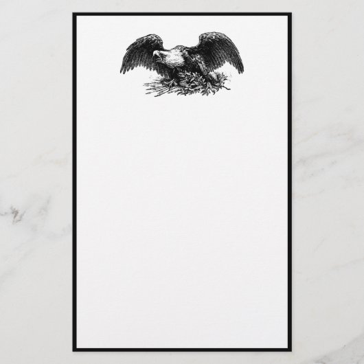 Vintager Kriegsadler Briefpapier (Vorderseite)
