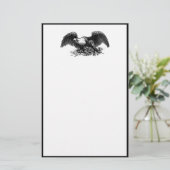 Vintager Kriegsadler Briefpapier (Stehend Vorderseite)