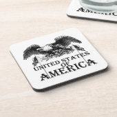 Vintager Kriegsadler Getränkeuntersetzer (Linke Seite)