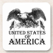 Vintager Kriegsadler Getränkeuntersetzer (Vorderseite)