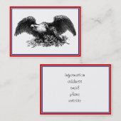 Vintager Kriegsadler Visitenkarte (Vorne/Hinten)